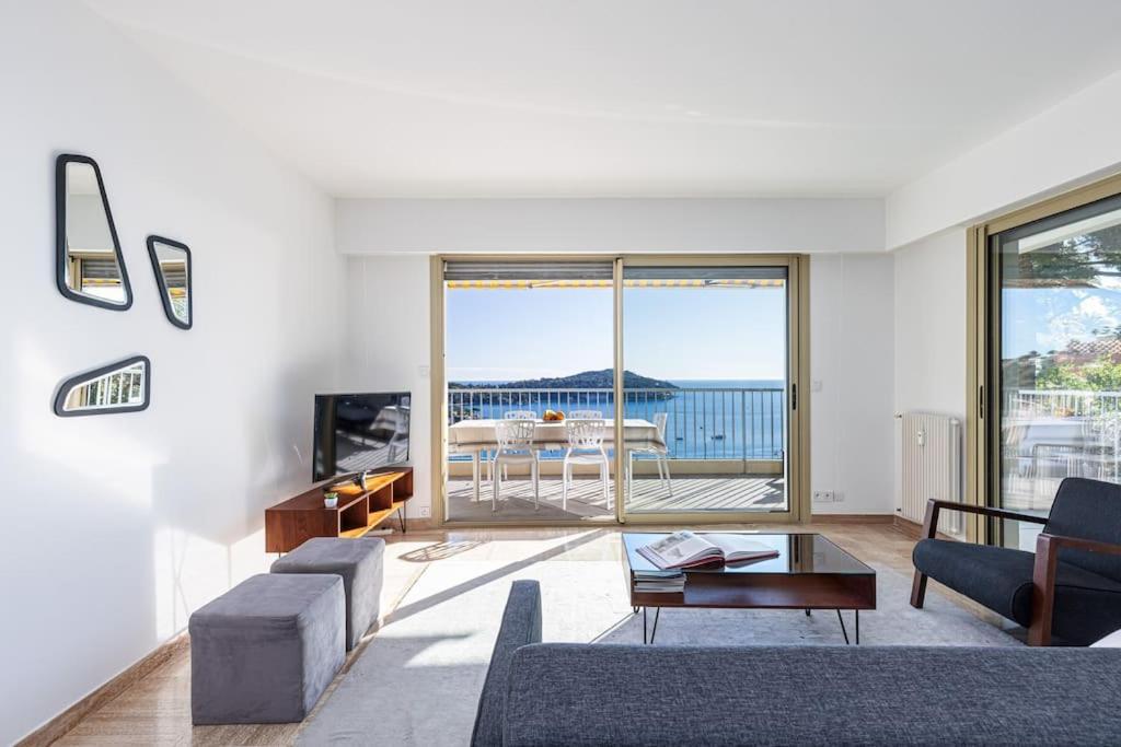 Villefranche Sur Mer:Appartement-Villa, Vue Mer, Jardin, Parking. Exterior foto